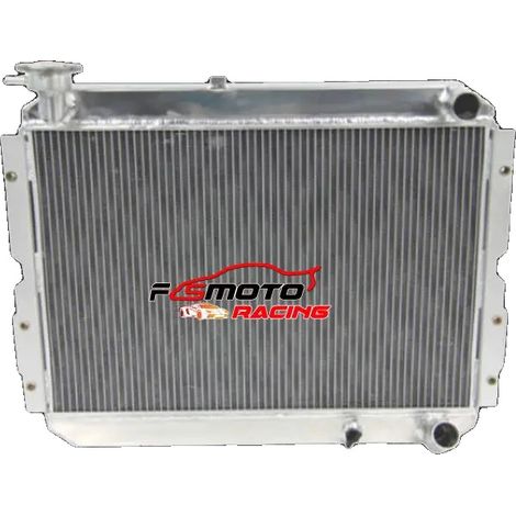 Radiador de aluminio, dimensiones del núcleo: 610 mm x 400 mm x 64 mm, dimensiones totales: 682 mm x 515 mm x 90 mm, entrada/salida de 38 mm, configuración de 3 filas. (1/5)