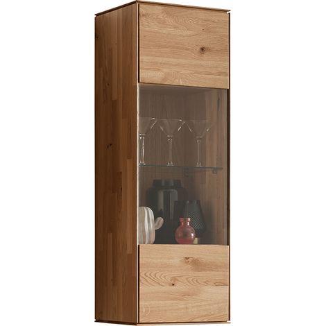 Hängevitrine, Wildeiche massiv geölt, WYNDHAM-69 (1/5)