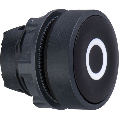 Tête de bouton poussoir Schneider Electric Noir, Momentané, Ø découpe 22mm, Harmony XB5 ( Prix pour 1 ) (1/3)