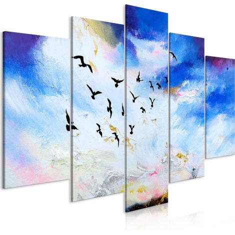 Tableau Imprimé 5 Panneaux "Autumn is Coming Wide" 50 x 100 cm (1/2)