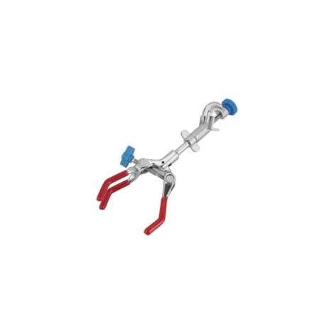 Pinza de laboratorio - Pinza giratoria ajustable de tres posiciones para matraces, tubos de ensayo, condensadores, soportes para vasos Erlenmeyer y accesorios de laboratorio - Crezuo