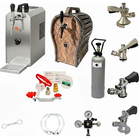 Système de Tirage à Bière JET 30 Monocanal avec Refroidisseur, Fût en Bois et Kit de Nettoyage (1/5)