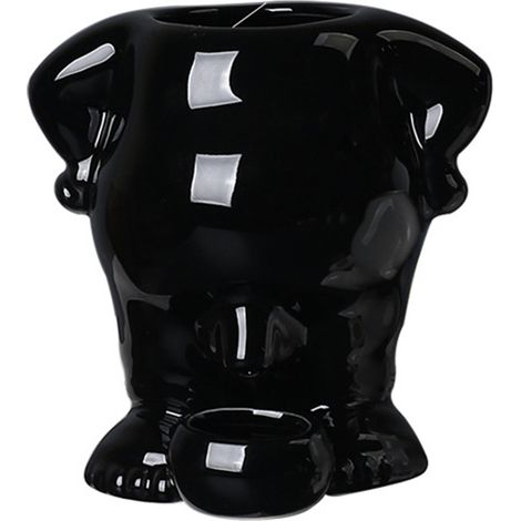 Pot de fleur en céramique pour succulent - Manneken Pis noir, vase décorative pour cactus et plantes desktop créative (pot simple)