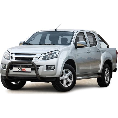Pare-Buffle Avant Pour Isuzu D-Max 2012-2019 Acier Inoxydable Noir (1/5)