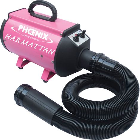 Séchoir pulseur pour chien 2200W – Débit d'air 59 L/sec – Flexible extensible 1,10 m à 2,10 m – Silencieux 72-75 dB – Phoenix Universal