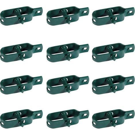24 PEZZI Tendifilo Tenditore Tirante VERDE Plastificato per Rete Recinzione Tendi Filo Morsetto (1/4)