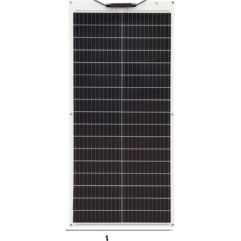 Panneau Solaire, Design Flexible, Haute Efficacité, PET 100W 1000x460mm (1/2)