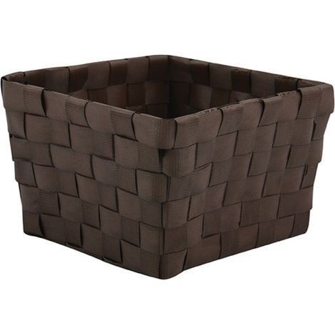 Panier de rangement 10x10x7,5cm Chocolat MSV