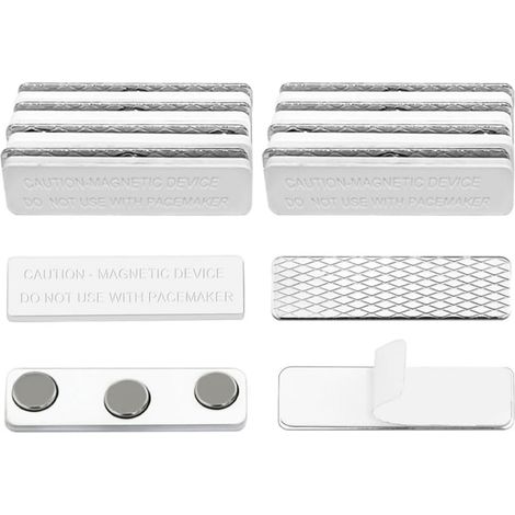 8 Pièces Moustiquaires De Fenêtres Clips Magnétiques,Aimant Rideau Pour Moustiquaire Fenetre Clips, Fenêtre Aimant Puissant Autocollant Clip De Fixation D'Écran(Blanc) (1/5)