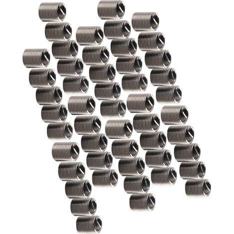 50 Stück Gewindeeinsätze, Reduziermuttern-Reparaturwerkzeug, Edelstahl, M10x1,252D (1/5)