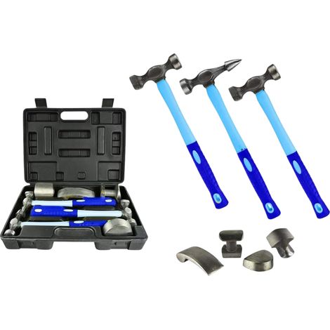 Kit Martelli e Tassi Set Riparazione Auto per Carrozziere Valigetta da 7 Pezzi (1/4)