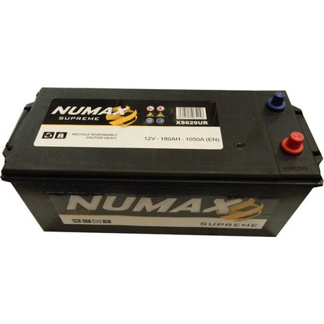 Batterie de démarrage Poids Lourds et Agricoles Numax Supreme TRUCKS B15G / B XS629UR 12V 180Ah / 1050A (1/2)