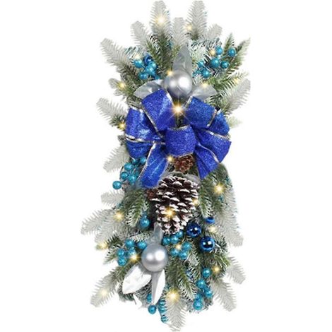 Weihnachtskranz-Anhänger Girlande Weihnachtsdekoration Blau
