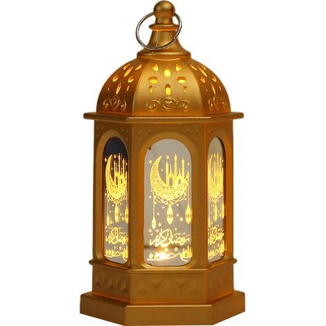 Electronic LED lantern for Ramadan Festival, decorative night light, Eid Mubarak table lamp for home decoration (1/5)