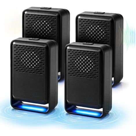 Ultrason Souris et Rats 4 Pack-Puissant Ultrasonique Contre Les Nuisibles-3 Modes Repulsif Souris-An (1/5)