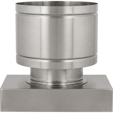MAKA Comignolo a Botte Rettangolare, Terminale per Canna Fumaria Camino Stufa a Legna Pellet e Gas, Cappello Antipioggia Aspirafumo Base Rettangolare 320x520 mm (1/5)