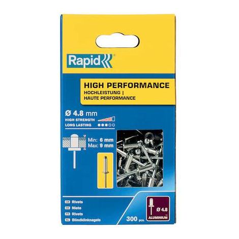 RAPID - Rivets - 4.8 x 16mm Aluminum - Box of 300