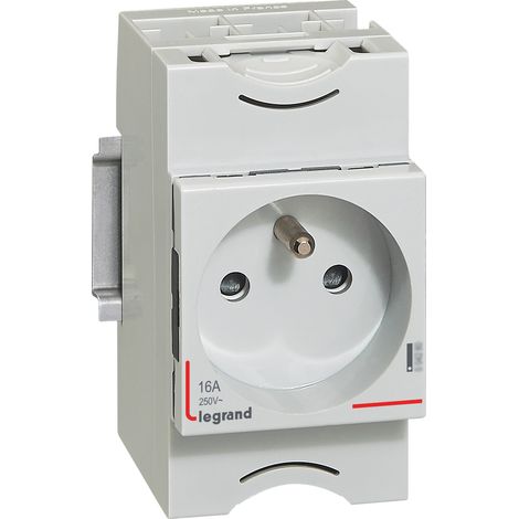 Legrand - Prise de courant modulaire avec terre 10A et 16A - 2,5 modules