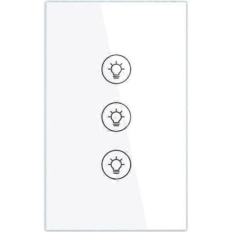 Tuya ZigBee Smart-Lichtdimmer mit mehreren Fächern, kompatibel mit der Tuya App und Alexa Home (3-fach US-Stecker). (1/5)