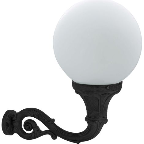 Aplique de pared clásico INDURA GLOBO E27 50 W IP55 Negro (1/3)