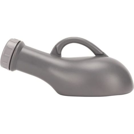 Bottiglia per orinatoio portatile, bottiglia per orinatoio universale per uomini e donne, in plastica, con tracolla.