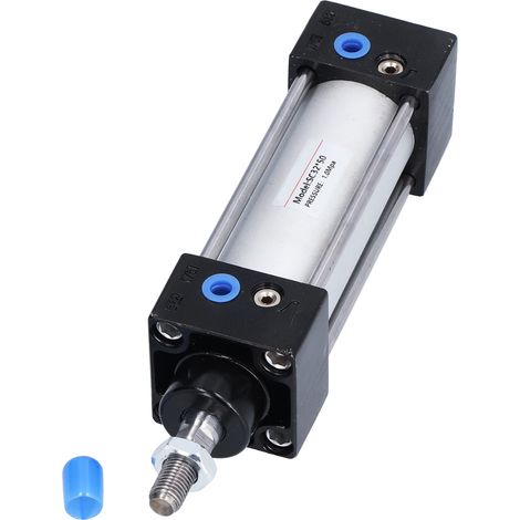 Vérin pneumatique double effet SC32x50 en alliage d'aluminium anti-corrosion pour équipement automatisé industriel (1/5)