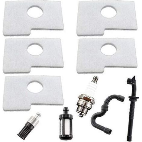 - 5 filtri aria per motoseghe Stihl MS180 MS170 018 017 MS 180 170, sostituiscono i codici 1130 124 0800 1130 358 7700 e altri accessori -Crezuo