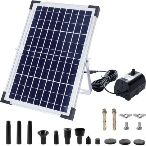 10W 18V Solar Fountain Pump Kit with Standalone Solar Panel for Garden, Aquarium and Bird Bath (1/5)
