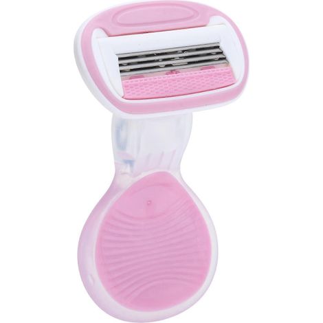 Épilateur manuel rose pour femme, portable, pour le visage et les jambes. (1/5)