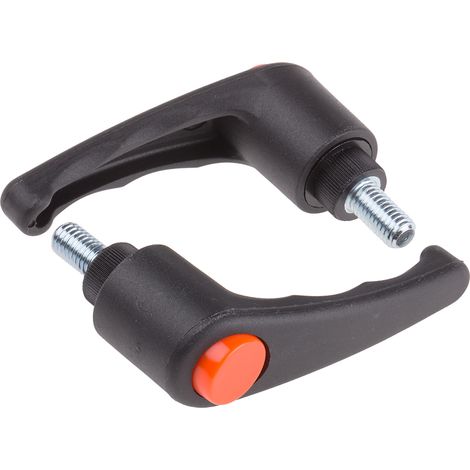 Levier de serrage RS PRO, , filetage M8, Mâle L. 15mm ( Prix pour Paquet de 2 )