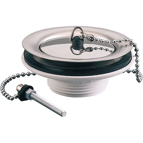 – Bonde évier sans trop-plein Ø 60 mm – Sortie 40x49 – Débit 70 L/min – Certifié NF – Finition chromée pour grès percé