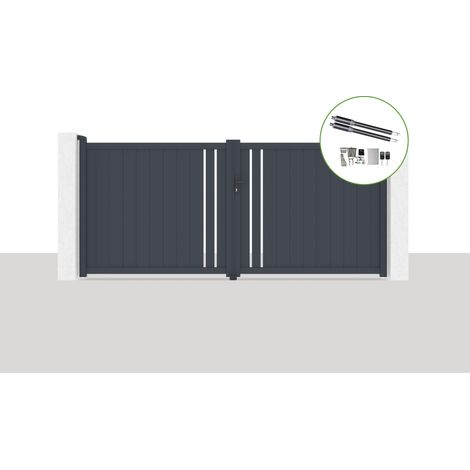 Pack portail battant électrique 350x160cm GIONA + Motorisation RANGER B150 (1/5)