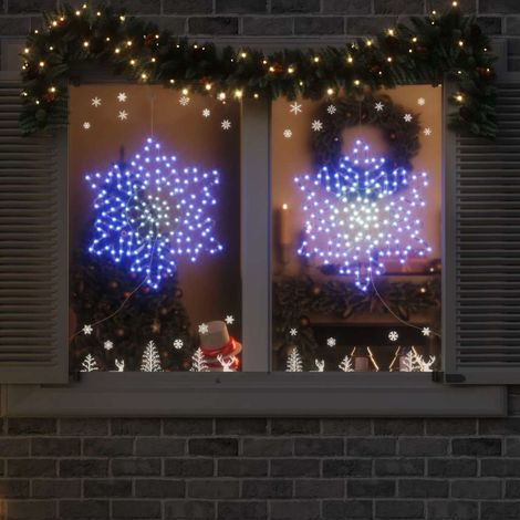 Fiocco di Neve di Natale Blu 55,5 x 55,5 x 0,75 cm PVC vidaXL (1/5)