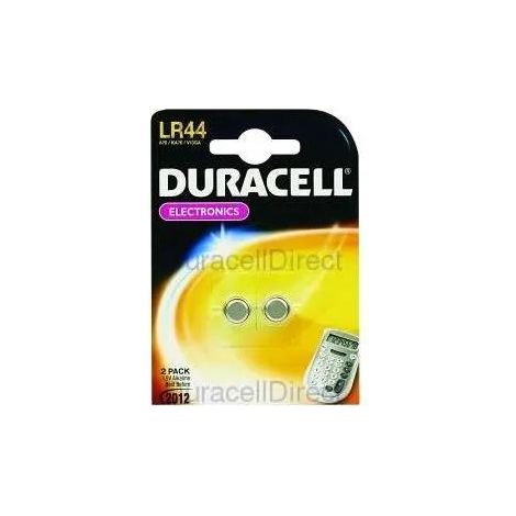 Knopfzelle Duracell LR44 1 5 Volt Blister 2 Stück