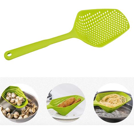 Pelle à égoutter monobloc en plastique, pelle à glace en plastique PP, passoire, filtre à eau, louche, ustensile de cuisine (1/5)
