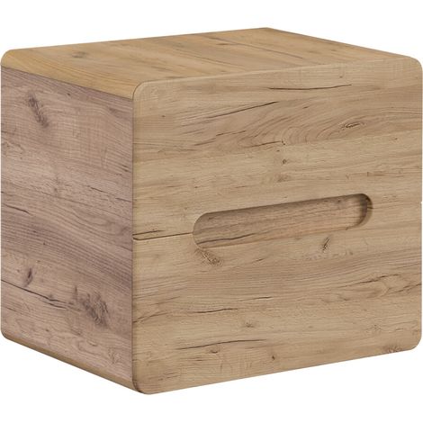 Meuble sous vasque suspendu ARUBA 2 tiroirs – Pour vasque à poser 60 cm-Naturel-Largeur 60 cm (1/5)