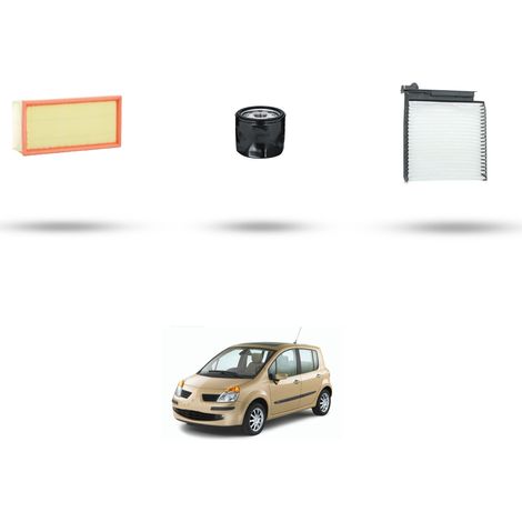 Kit tagliando 3 filtri compatibile con Renault Modus / Grand Modus 1.2 48kw Dal 2005 (1/5)