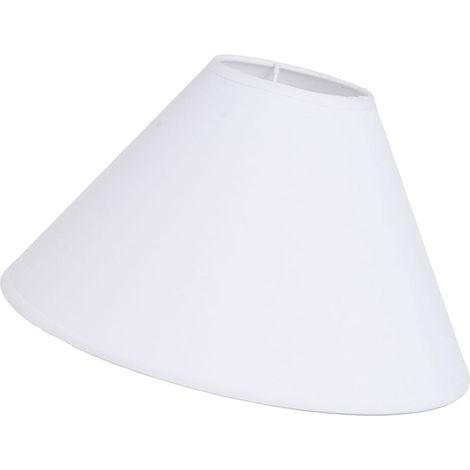 Abat-jour conique blanc hauteur 18.5 cm