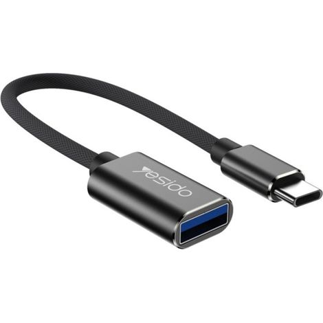 Adaptador OTG Yesido USB-A a USB-C para transmisión de datos de teléfonos móviles