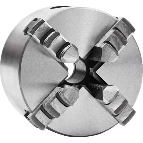 4 Jaw Self-Centering Lathe Chuck 80 mm Steel vidaXL
