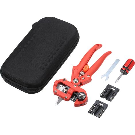 Sécateur professionnel, ciseaux de jardinage pour greffage d'arbres fruitiers, outils de jardinage avec 2 lames remplaçables. (1/5)