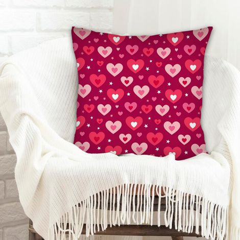 Housse de coussin carréerésistant aux tachespour canapé lit chaise décoratif de ferme la saint-valentin (1/5)
