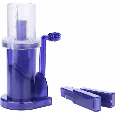 Herramienta para tejer, herramienta azul para coser y tejer, máquina de tejer de 5,5 x 3,7 pulgadas, máquina de tejer manual DIY, mini máquina de tejer con carrete (1/5)