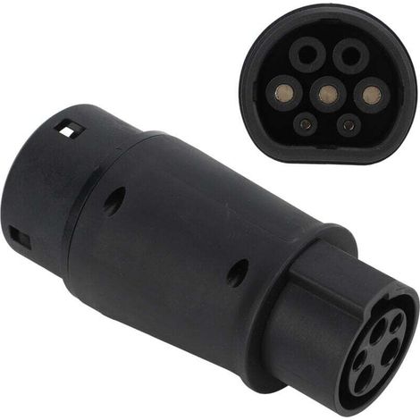 Type 1 to Type 2 Electric Charging Cable,Car Charger Adapter,16A/32A 7.2 kW,Type 1 to Type 2 Charger Adapter (1/4)