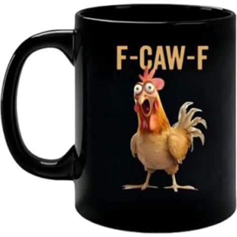 Mug à café amusant avec motif d'animaux de la ferme, en céramique, idéal comme cadeau de bureau, 325 ml (11 onces) (1/4)