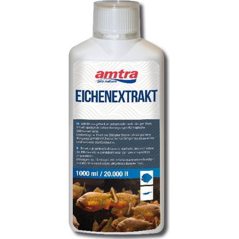 Amtra Eichen Extrakt tropicalisation de l'eau d'aquarium d'eau douce, diminue le pH de l'eau 1lt