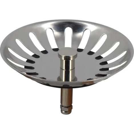 Franke – Panier amovible inox 81 mm pour bonde évier à tirette ou rotative – 18 trous – Compatible éviers tous matériaux – Étanchéité optimale