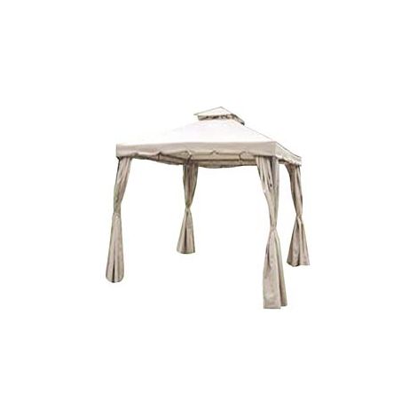 GAZEBO IN METALLO CON CHIUSURE LATERALI  dimensioni mt.3x3x2,6/2h.    VETTE