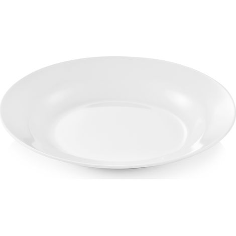 Lot de 12 Assiettes en Mélamine blanc Ø 200 mm - Was Germany
