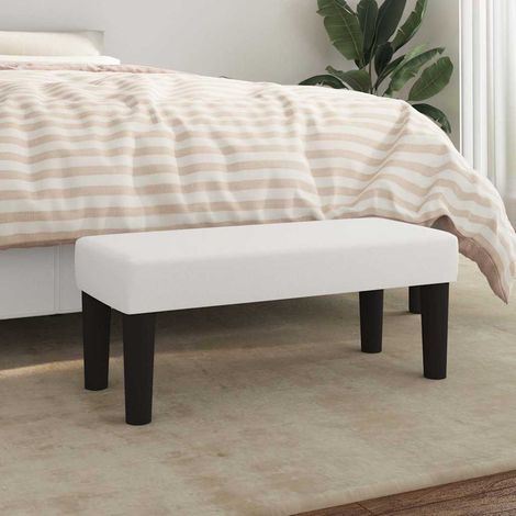 Banc - Banc de salon Banc de table Blanc 70x30x30 cm Similicuir BV486232 - BonneVie (1/5)